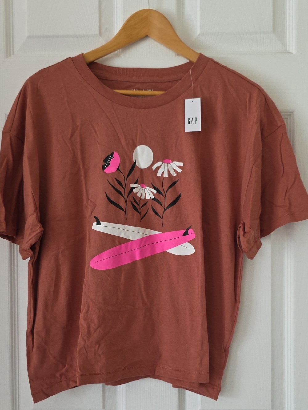 100% Organic Cotton GAP X Lizzy Limited Edition Croptop Surfer Girl Logo Size L